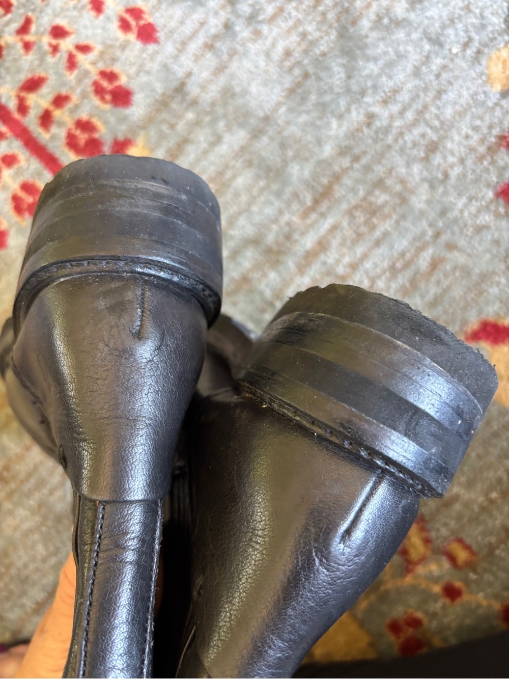 Frye ella leather moto boot womens 6.5 black - Picture 5 of 7
